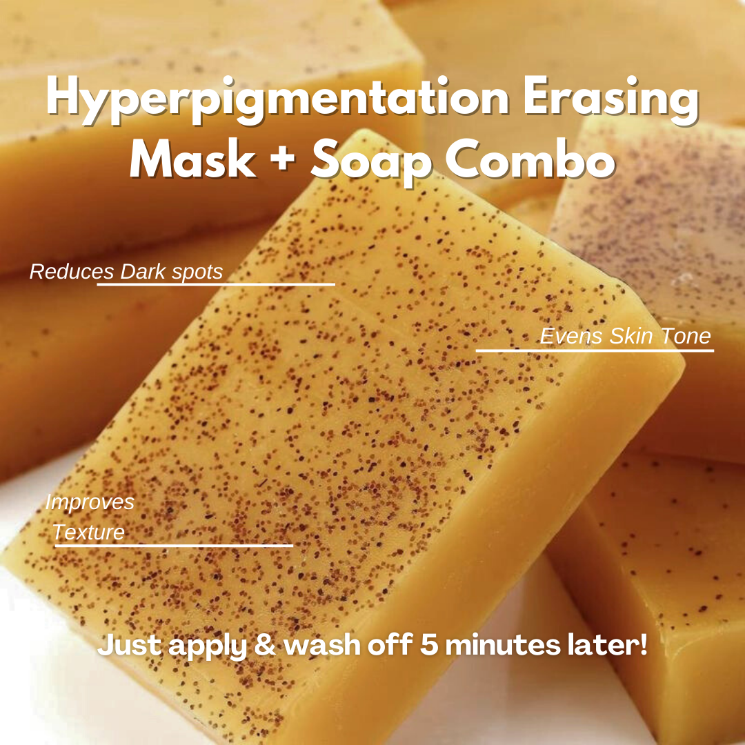 Brightening soap with lemon, turmeric, and kojic acid.